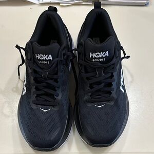 Hoka Bondi 8 Black Athletic Shoes